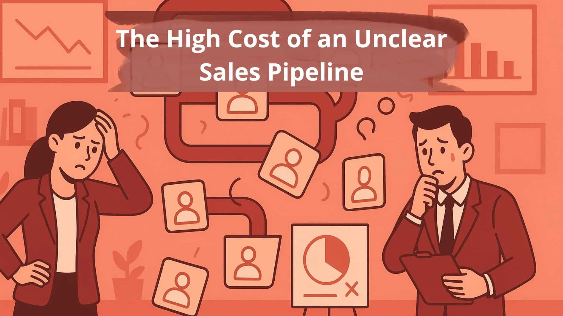 Visualizing the high cost of poor strategic B2B sales pipeline building with lost leads.