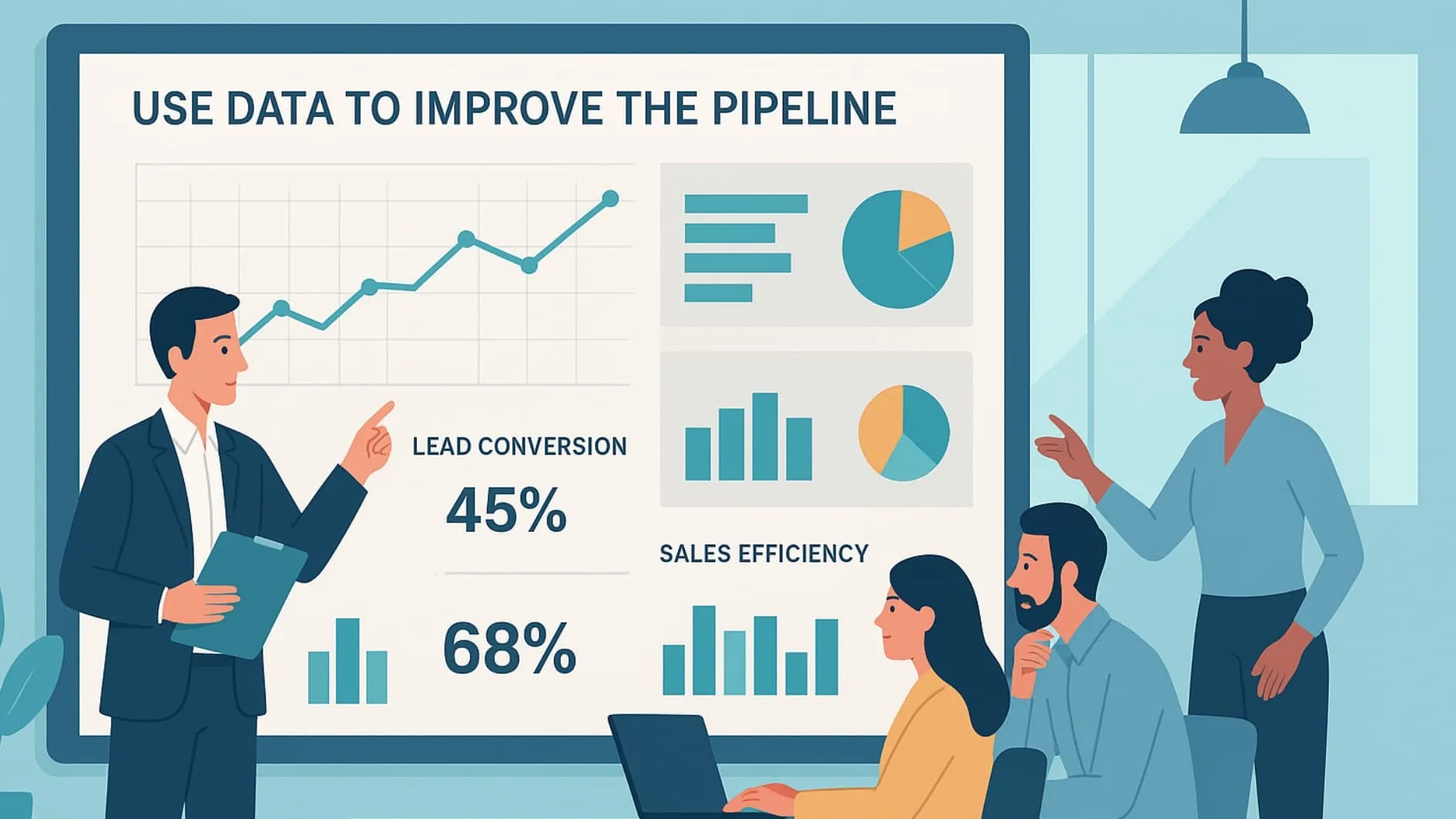 Using data to optimize strategic B2B sales pipeline building for better results.
