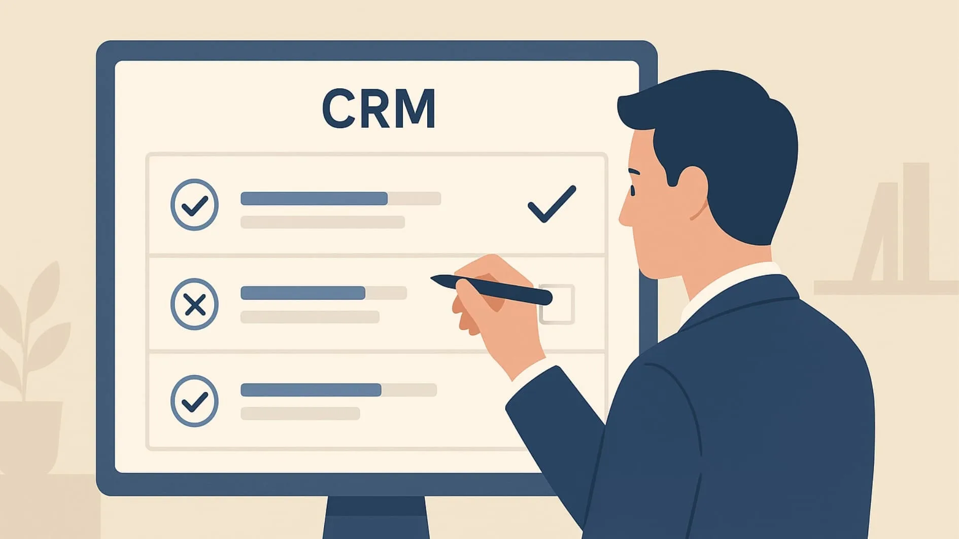 Sales rep qualifying leads in CRM to build B2B sales pipeline with high-quality prospects.