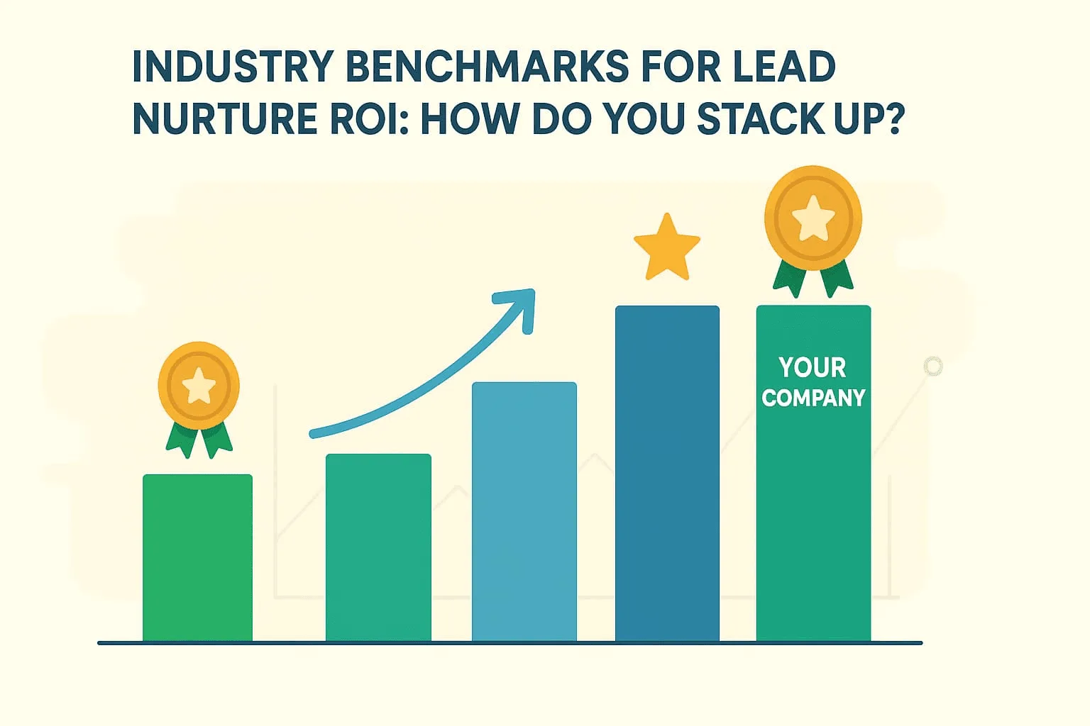“Infographic comparing your company's lead nurture ROI performance to industry benchmarks, without identifying any individuals”.