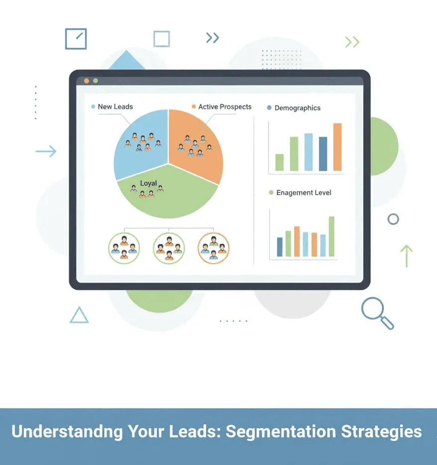 “Illustration highlighting the importance of lead segmentation strategies for effective personalized nurturing and conversions”.