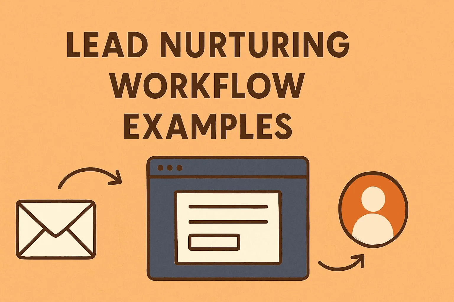 “Illustration showcasing lead nurturing workflow examples that can be replicated to enhance marketing strategies”.