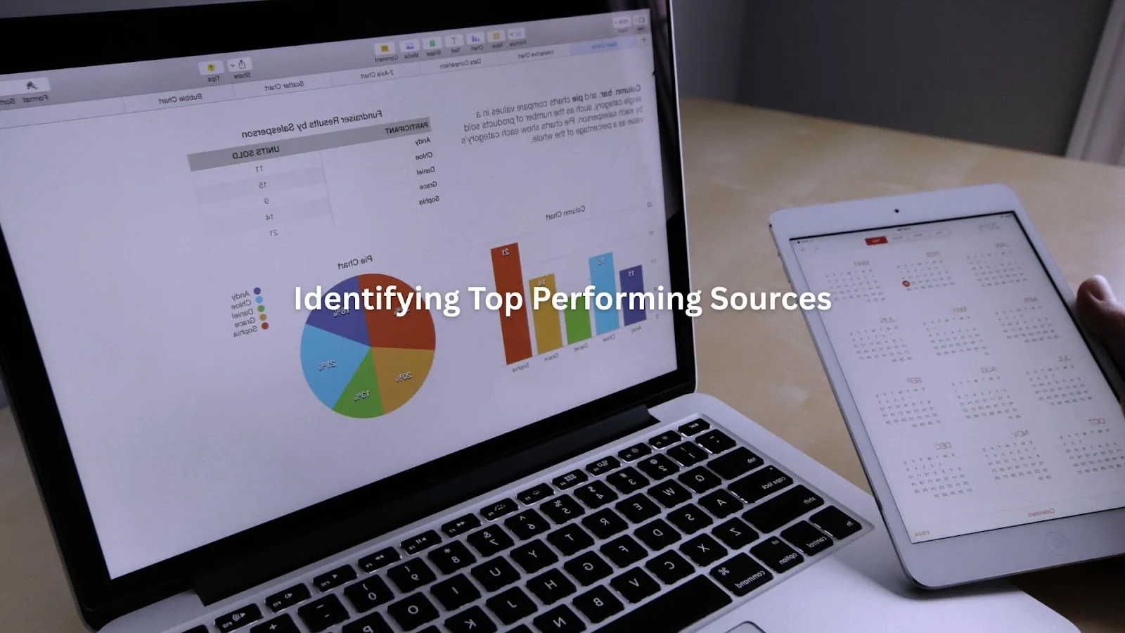 Diverse data analytics charts and graphs displaying performance metrics and insights.