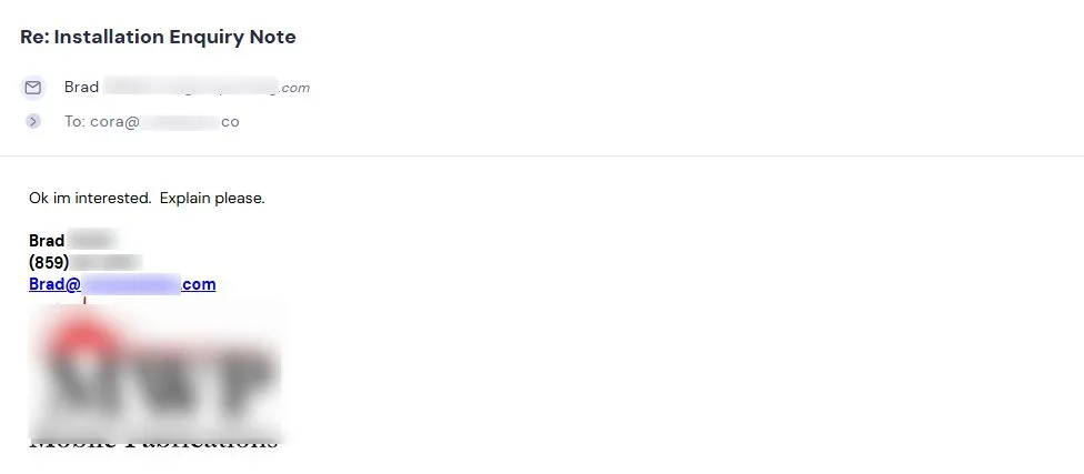 Integrated Web Works: Full Sales Calendar - 2+ Years using Cold Email — reply 8