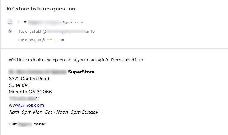 How Store Supply & Love Groomers Get 25+ Wholesale Sample Requests Every Week — reply 6